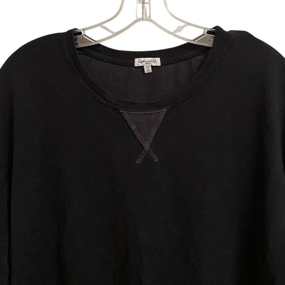 Splendid Dream Slub Pullover Sweater Sweatshirt Women's Size S Black Soft Lounge - Picture 8 of 16